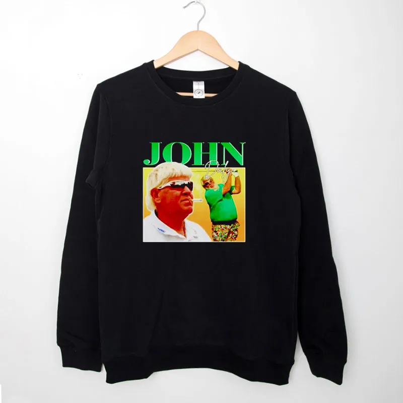 Black Sweatshirt Retro Golf John Daly T Shirt