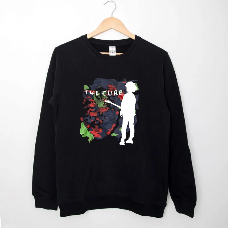 Black Sweatshirt Retro The Cure Boys Don't Cry T Shirt