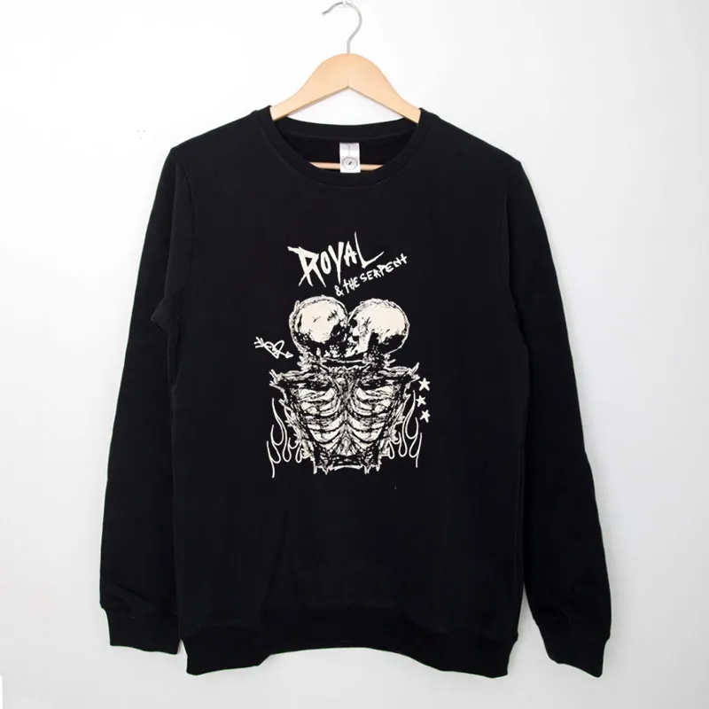 Black Sweatshirt Royal And The Serpent Merch Skeletons Shirt