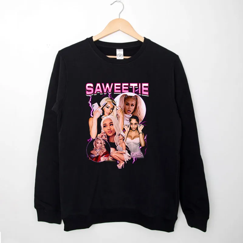 Black Sweatshirt Saweetie Merch Icy Girl Shirt
