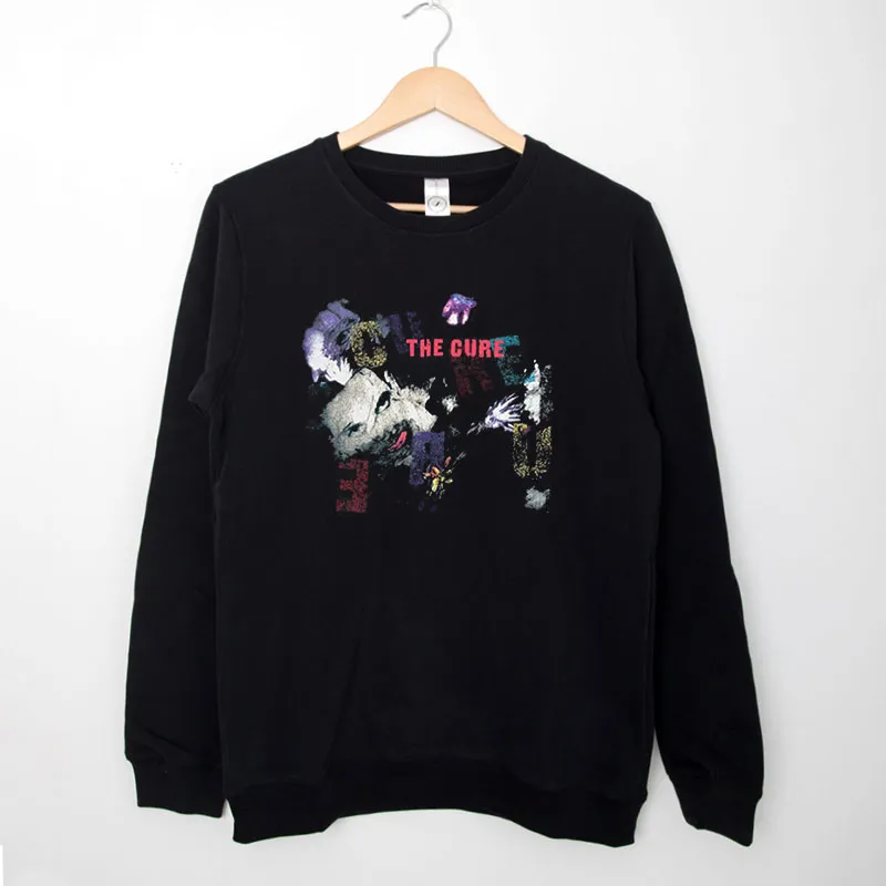 Black Sweatshirt The Cure The Prayer Tour 1989 T Shirt Back Print