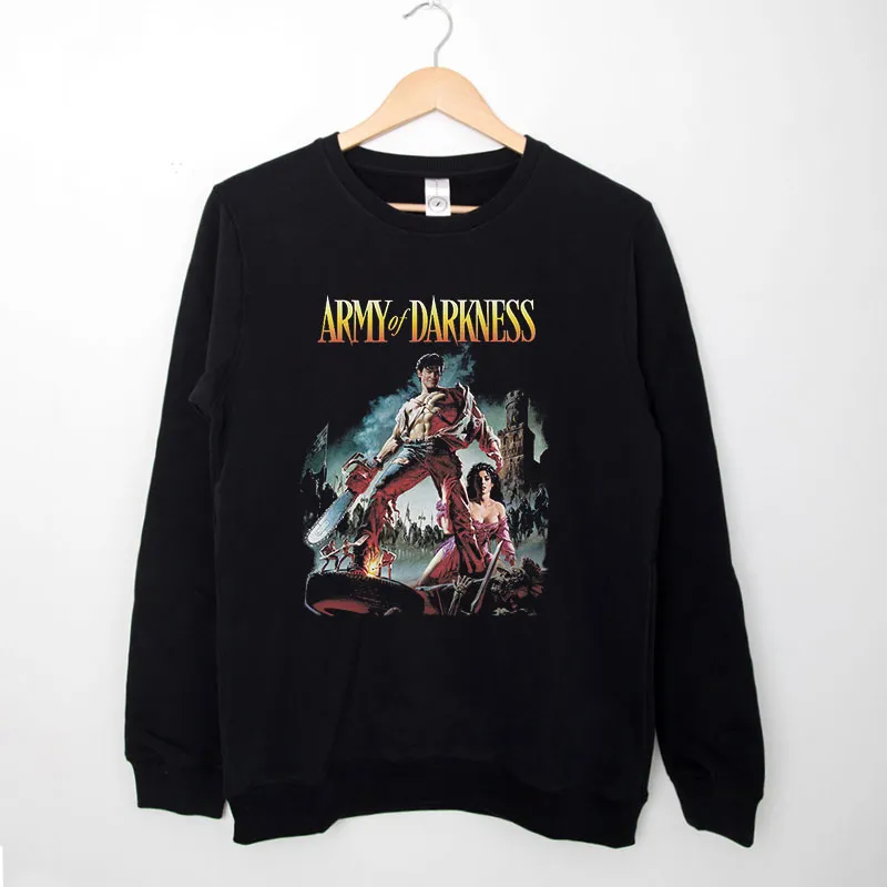 Black Sweatshirt Vintage Horror Evil Dead Army Of Darkness 1992 Shirt