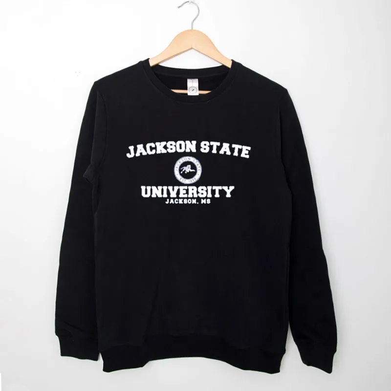 Black Sweatshirt Vintage Jackson State University T Shirts