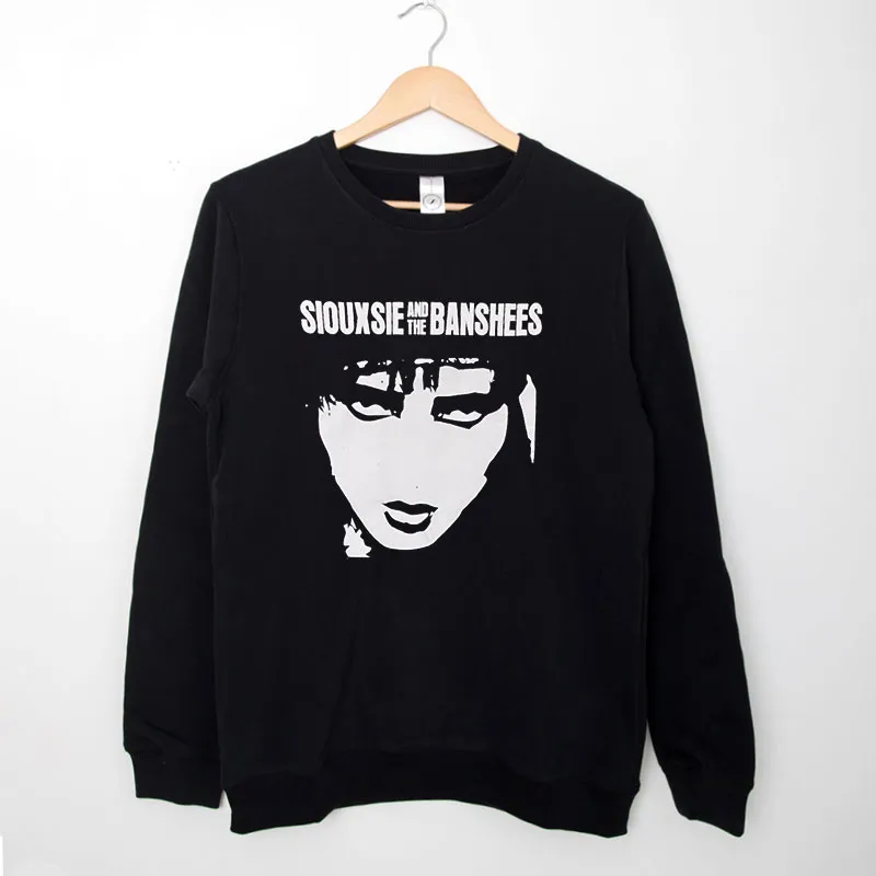 Black Sweatshirt Vintage Retro Siouxsie And The Banshees T Shirt