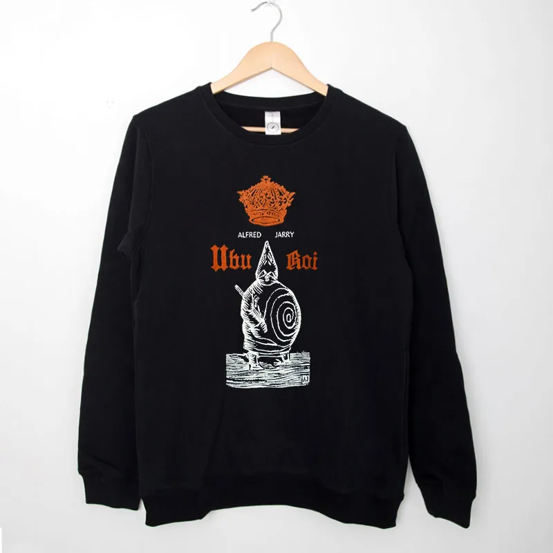 Black Sweatshirt Vintage Retro Ubu Roi Alfred Jarry T Shirt