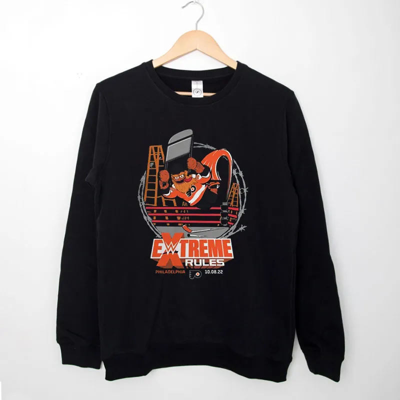 Black Sweatshirt Wwe Gritty Extreme Rules Shirt