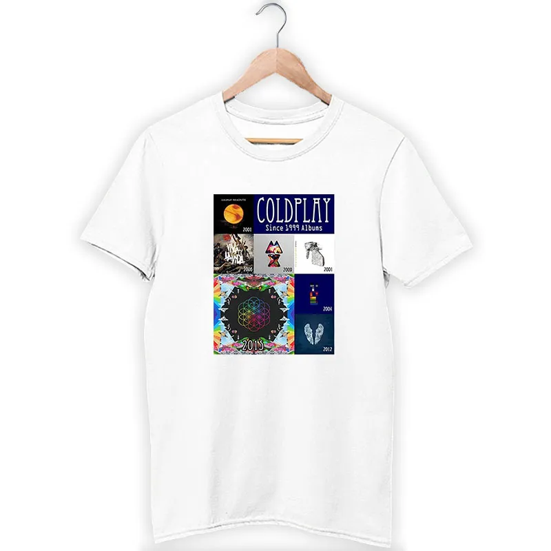Coldplay Merchandise Albums Collection Shirt