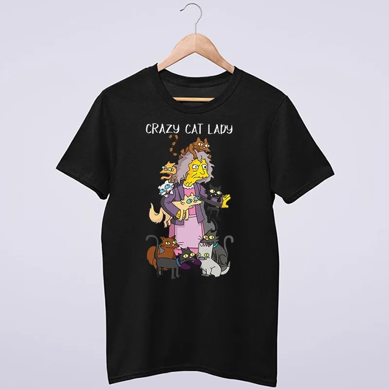 Funny The Simps Crazy Cat Lady Shirt