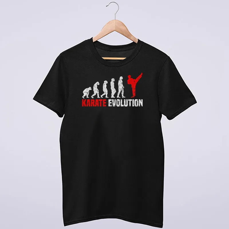 Vintage Inspired Martial Arts Karate Evolution T Shirt
