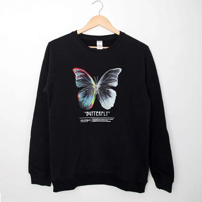 Vintage Retro Butterfly Sweatshirt Back Print