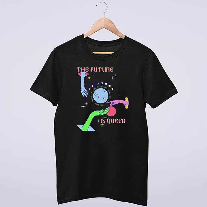 Vintage The Future Is Queer Is Inclusive Shirt Back Print