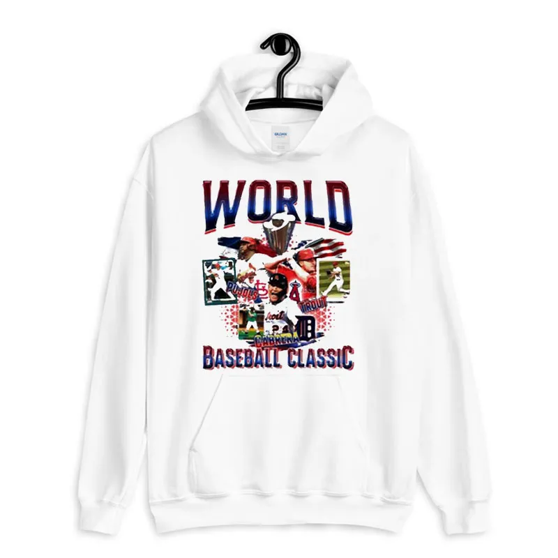 White Hoodie Albert Pujols Mike Trout World Baseball Classic Sweatshirt