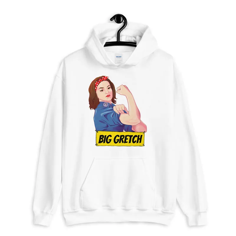 White Hoodie Big Gretchen Whitmer I Stand With That Woman From Michigan Shirt