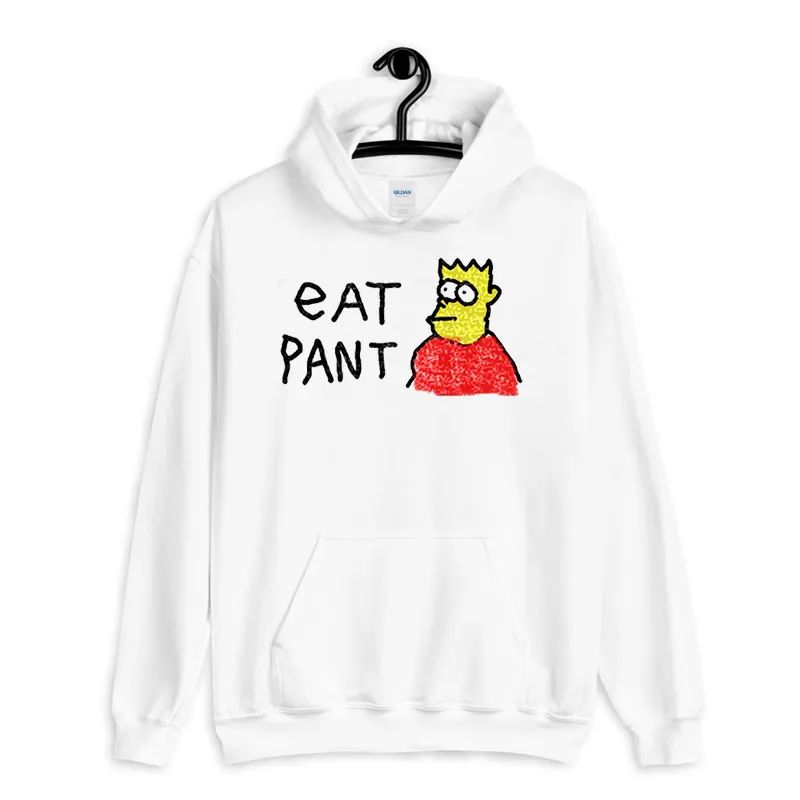 White Hoodie Funny Parody Eat Pant Shirt