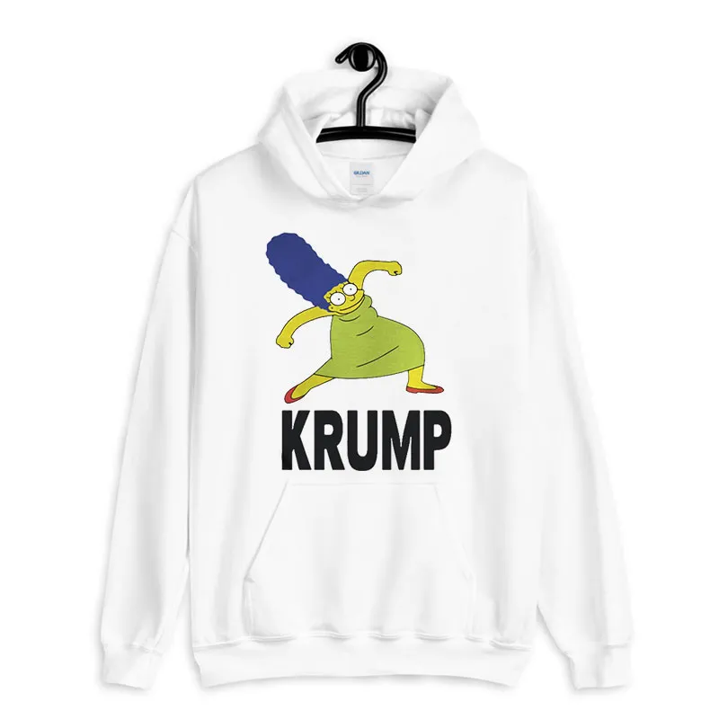 White Hoodie Marge Krumping The Simpsons Shirt
