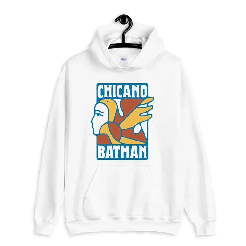 White Hoodie Vintage Chicano Batman Shirt