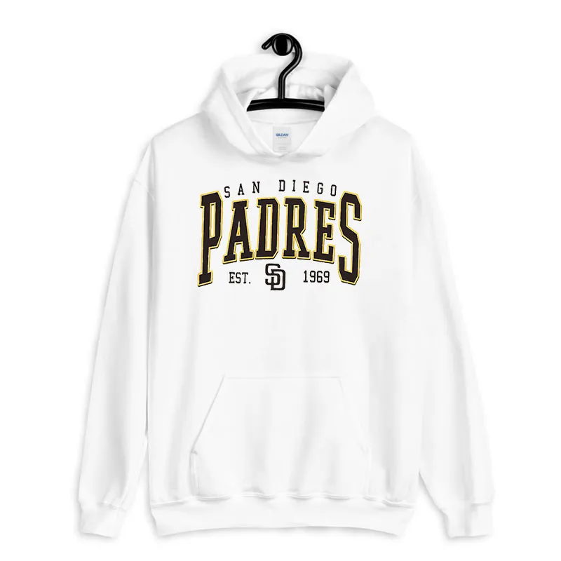 White Hoodie Vintage San Diego Padres Sweatshirt