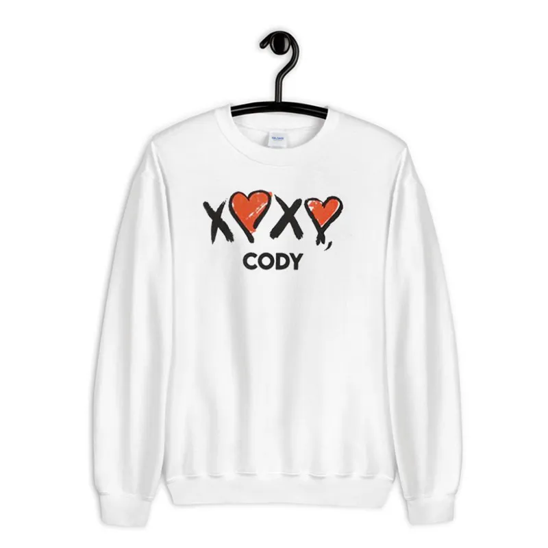 White Sweatshirt Funny Xoxo Cody Shirt