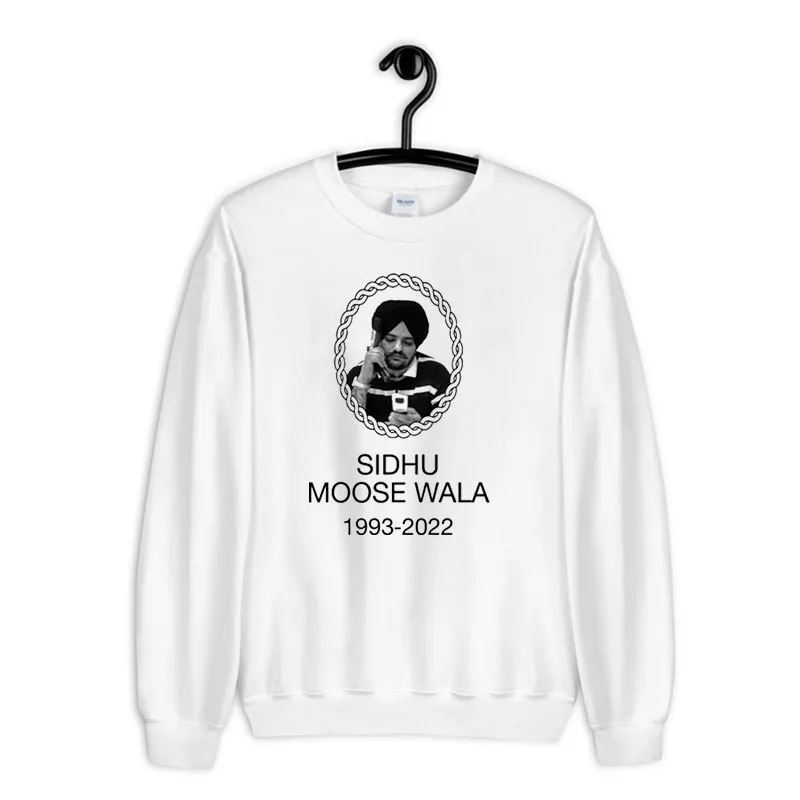 White Sweatshirt Retro Drake Sidhu Moose Wala Shirt