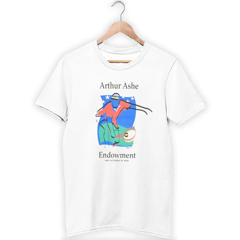 White T Shirt Endowment For The Defeat Of Aids Arthur Ashe Sweatshirt