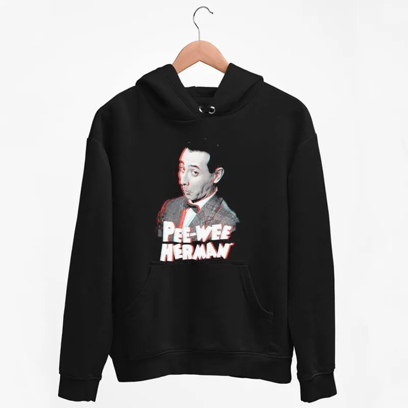 Black Hoodie 80s Vintage Peewee Herman Shirt