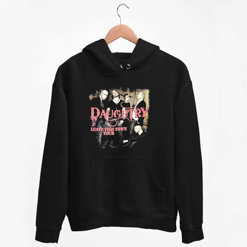 Black Hoodie Leave This Town Tour Daughtry Shirt