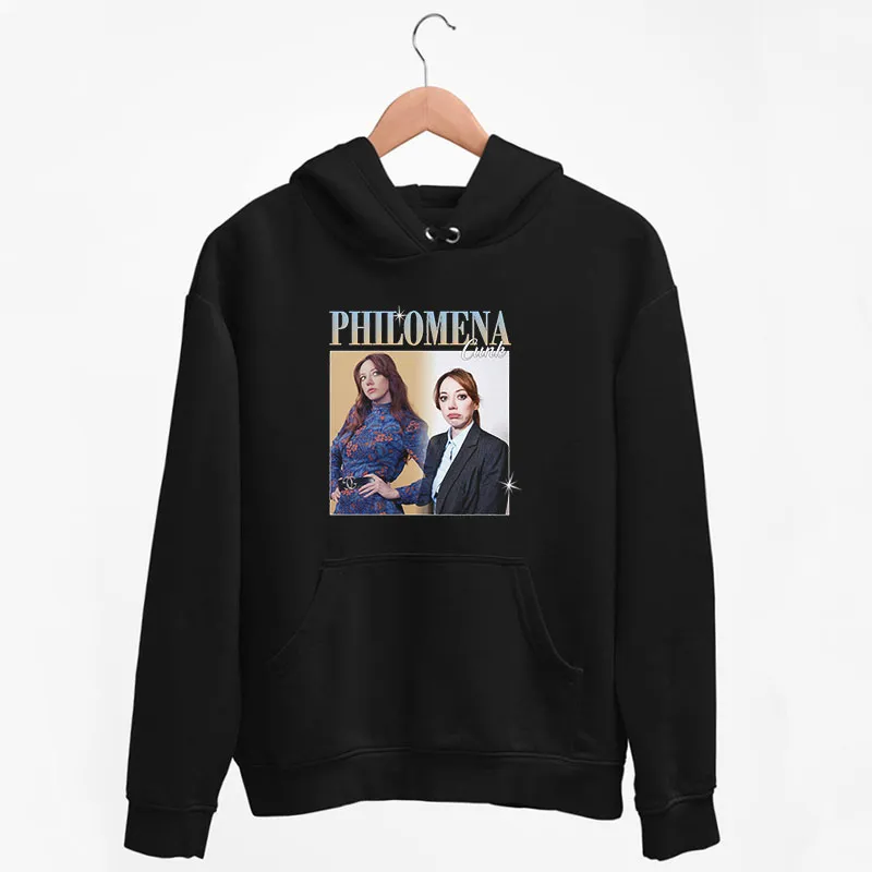 Black Hoodie Vintage Inspired Philomena Cunk Shirt