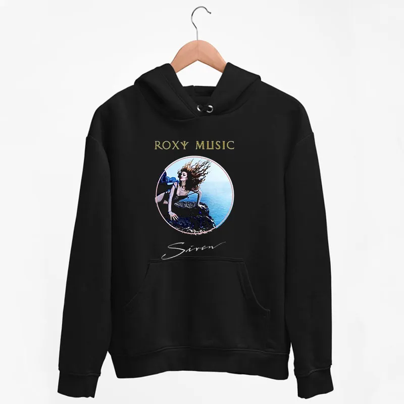Black Hoodie Vintage Inspired Siren Roxy Music T Shirt