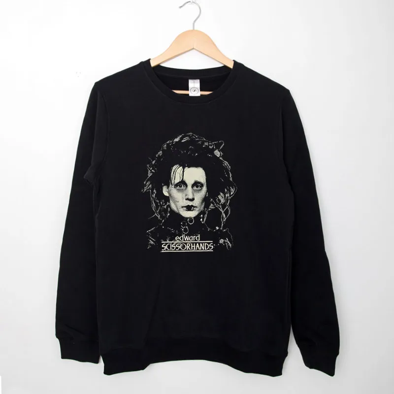 Black Sweatshirt 90s Vintage Edward Scissorhands Shirt