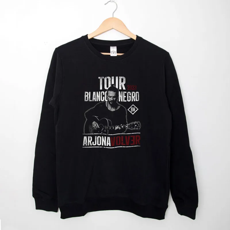 Black Sweatshirt Ricardo Arjona Tour Blanco Y Negro Arjona Volver Shirt