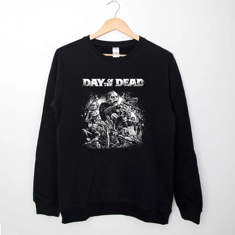 Black Sweatshirt Vintage Inspired Day Of The Dead Shirt