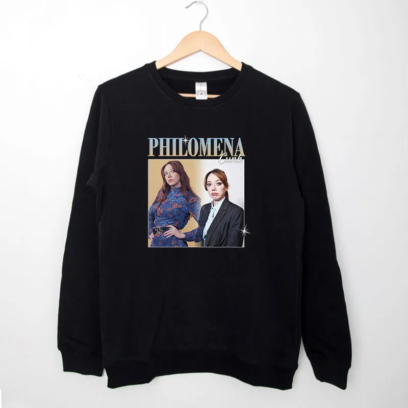 Black Sweatshirt Vintage Inspired Philomena Cunk Shirt