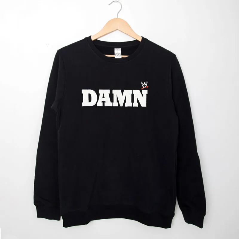 Black Sweatshirt Vintage Inspired Wwe Ron Simmons Damn Shirt