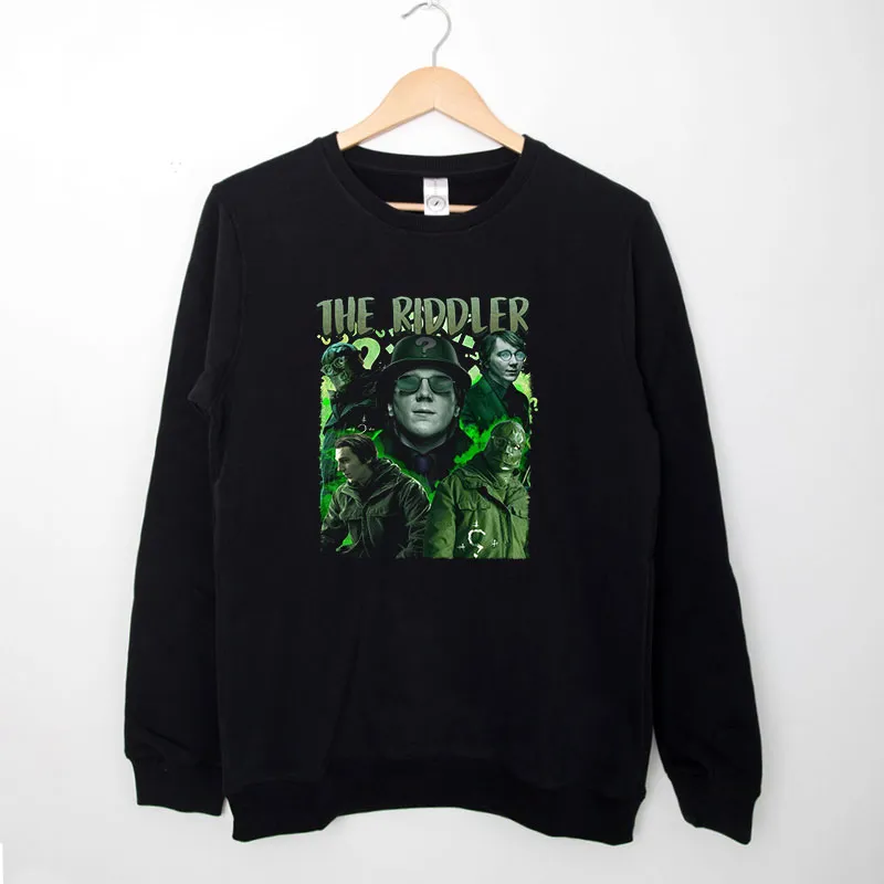 Black Sweatshirt Vintage Paul Dano The Riddler Shirt