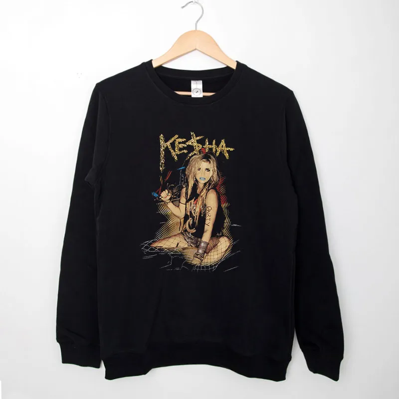 Black Sweatshirt Vintage Retro Hip Hop Kesha Shirt