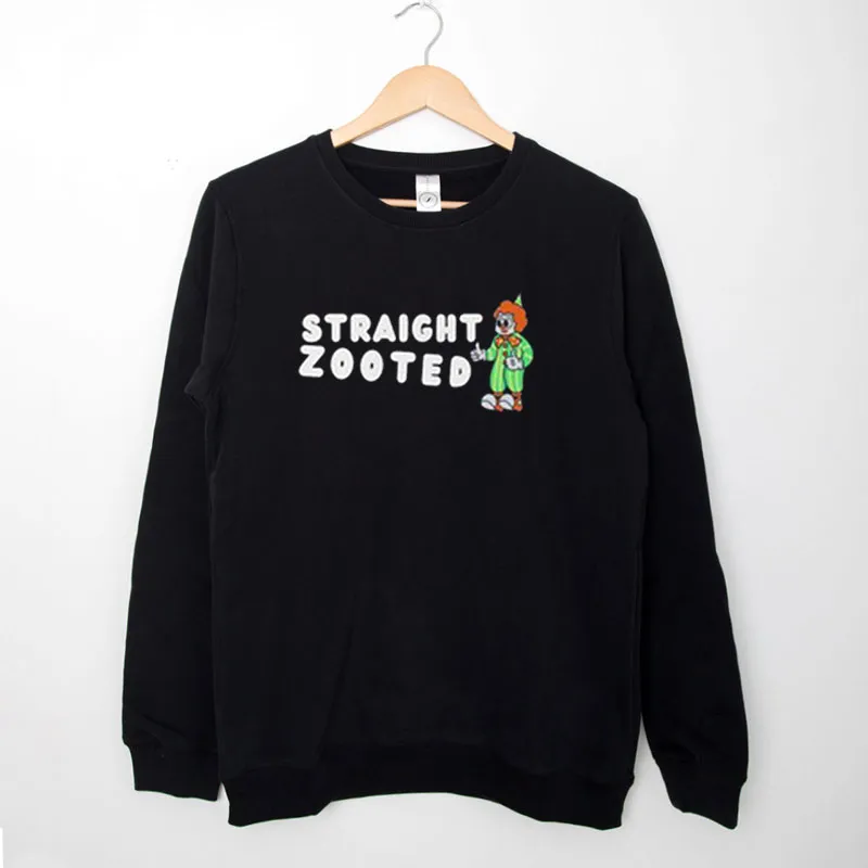 Black Sweatshirt Vintage Retro Straight Zooted Shirt