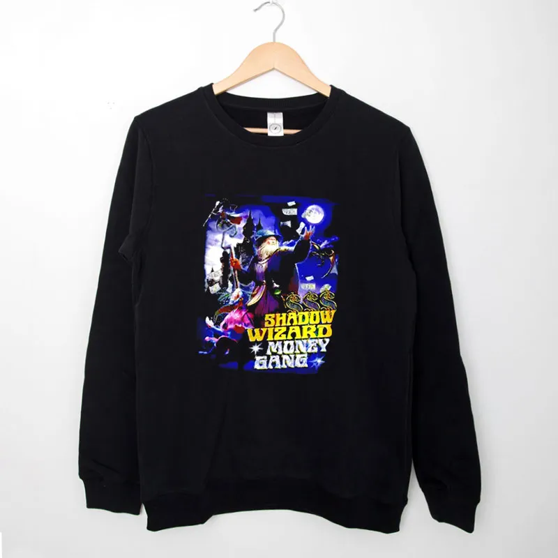 Black Sweatshirt We Love Casting Spells Shadow Wizard Money Gang Shirt