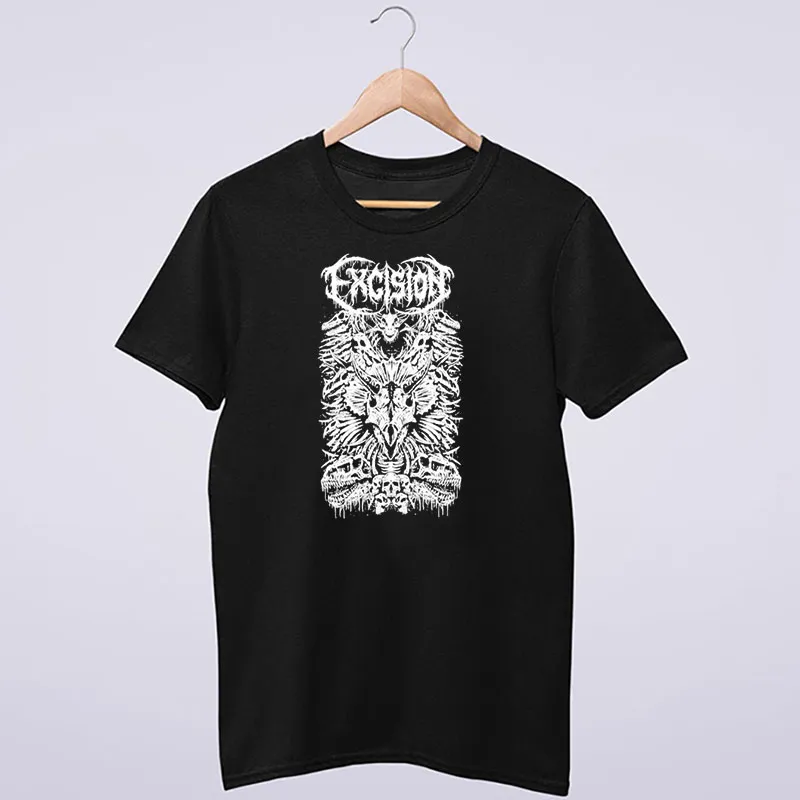 Excision Merch Black Metal Shirt