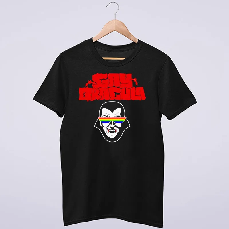 Funny Bite With Pride Lgbtq Gay Dracula Shirt
