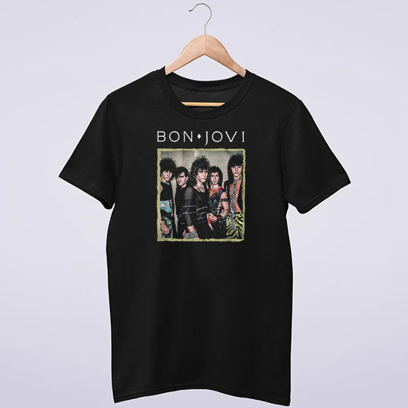Retro Vintage Photograph Bon Jovi Tshirt