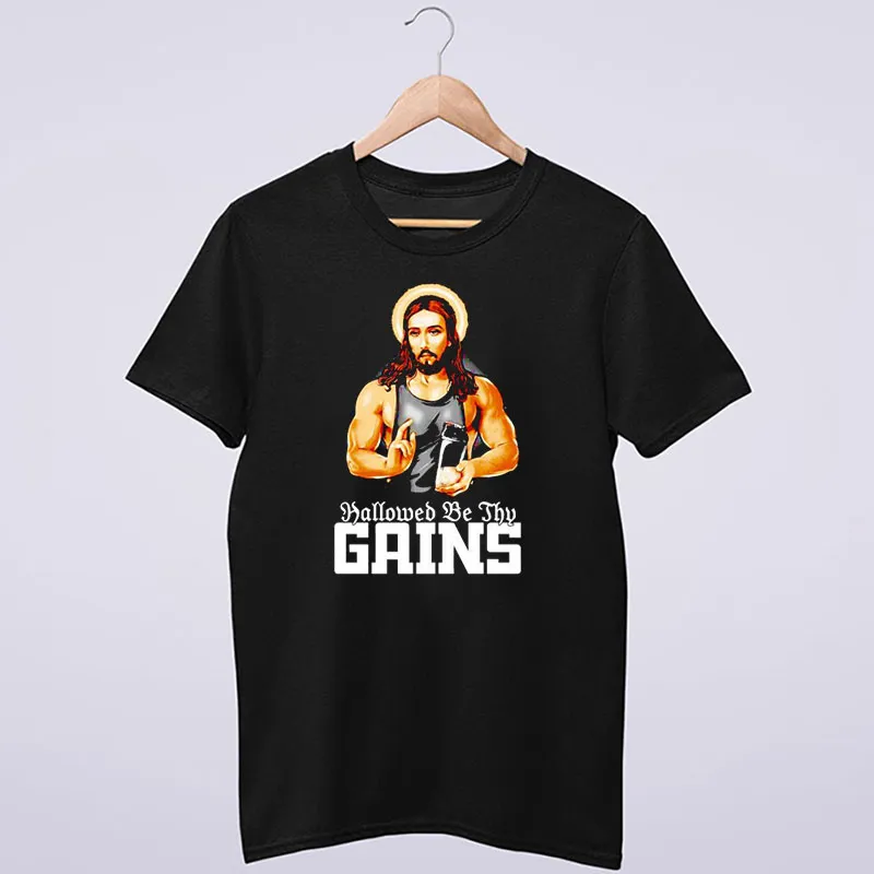 Vintage Inspired Jesus Hallowed Be Thy Gains Shirt