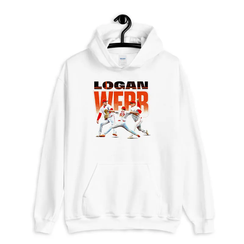 White Hoodie Retro Player Logan Webbconnect Shirt