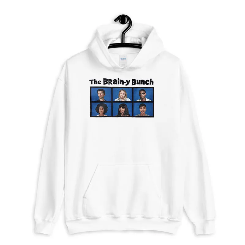 White Hoodie The Brainy Bunch The Good Place Merchandise Shirt