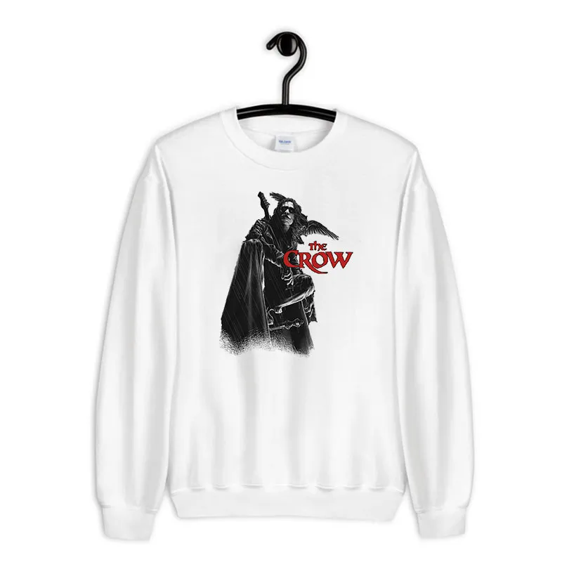 White Sweatshirt Vintage Inspired Fright Rags The Crow T Shirt