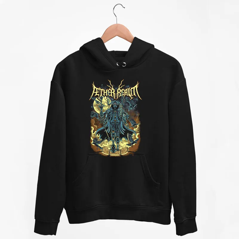 Black Hoodie Band Metal Aether Realm Merch