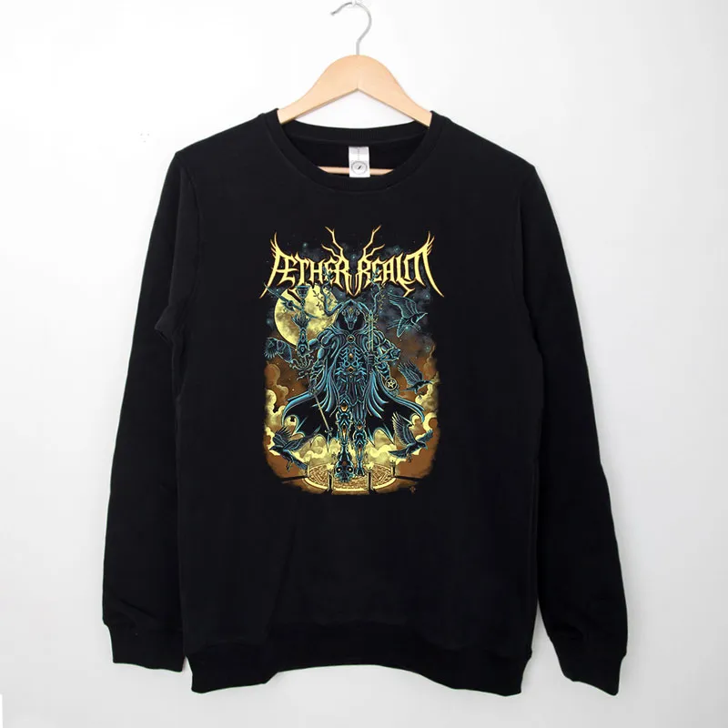 Black Sweatshirt Band Metal Aether Realm Merch