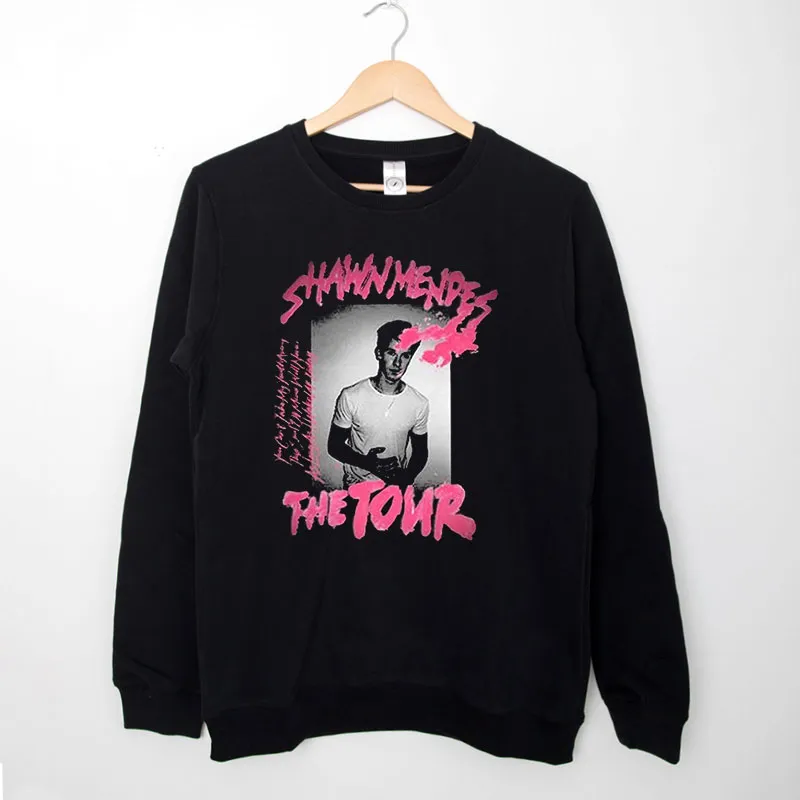 Black Sweatshirt The Tour Stitches Shawn Mendes Hoodie