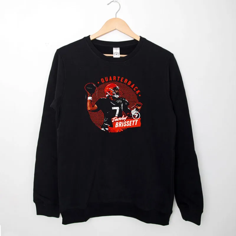 Black Sweatshirt Vintage 7 Cleveland Jacoby Brissett Hoodie