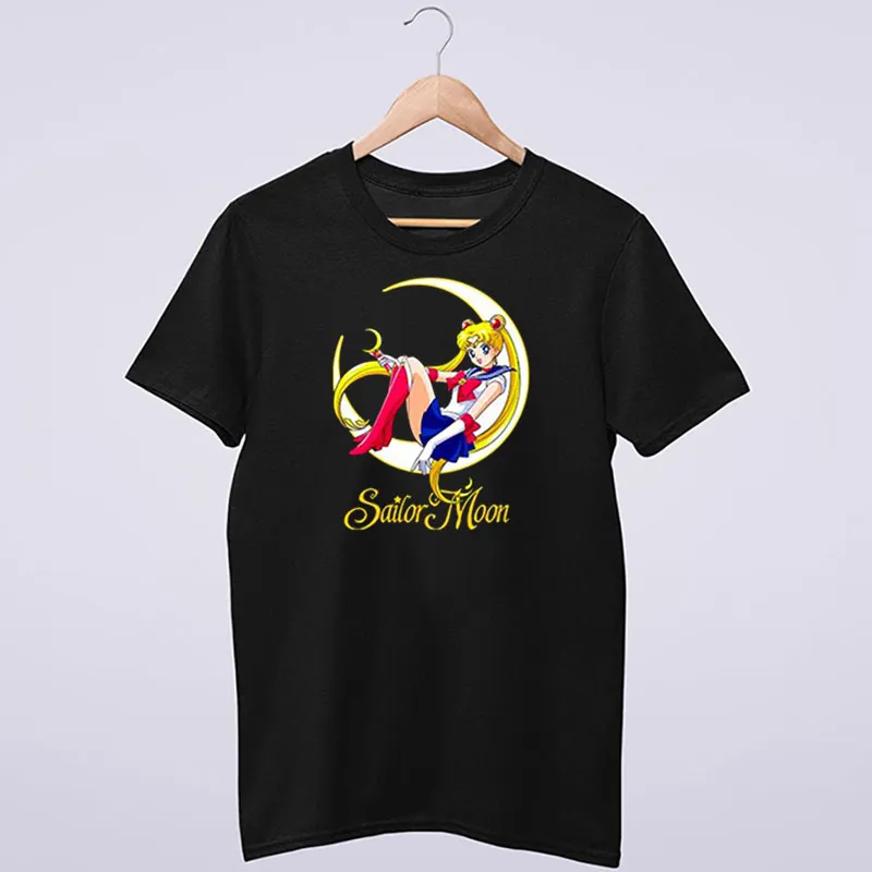 Black T Shirt Vintage Inspired Luna Sailor Moon Hoodie