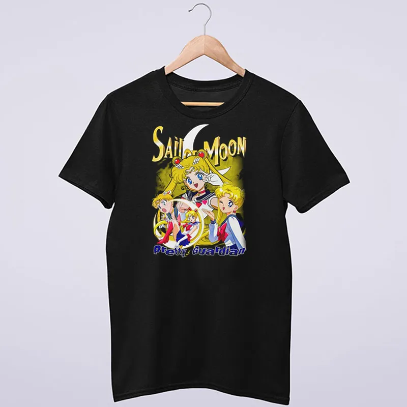 Black T Shirt Vintage Usagi Tsukino Sailor Moon Hoodie